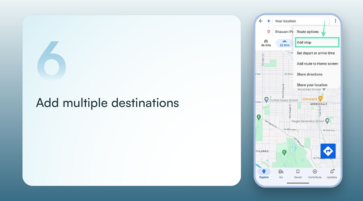 Add multiple destinations