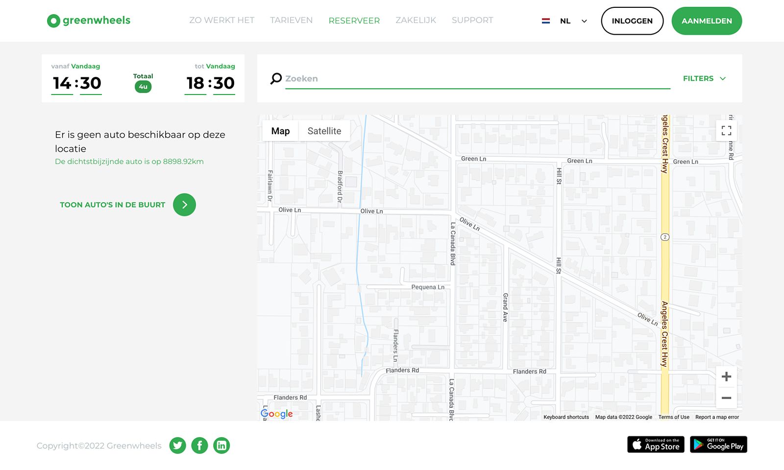 Finding routes in Greenwheels