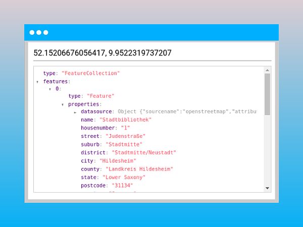 Reverse Geocoding API to get address by coordinates